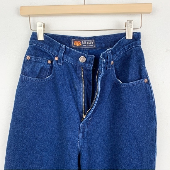 Vintage 90s Route 66 High Waisted Dark Wash Straight Leg Jean Sz 23 - Picture 4 of 8